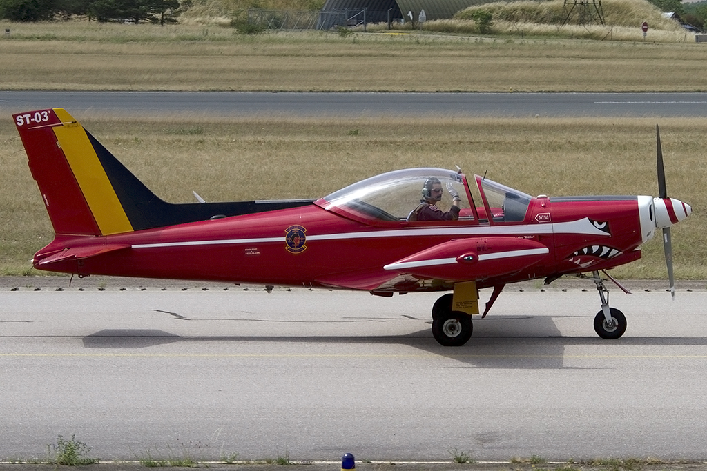 Belgium - Air Force, ST-03, Siai-Marchetti, SF-260M, 14.07.2014, LFSO, Nancy-Ochey, France 


