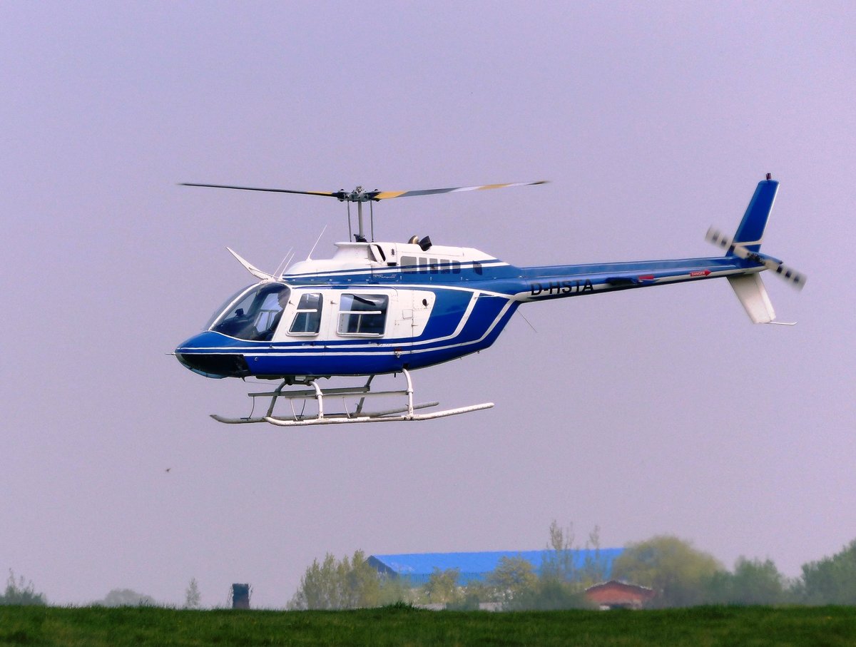 Bell 206 B Jet Ranger III, D-HSTA, Flugplatz Gera (EDAJ), 6.5.2017