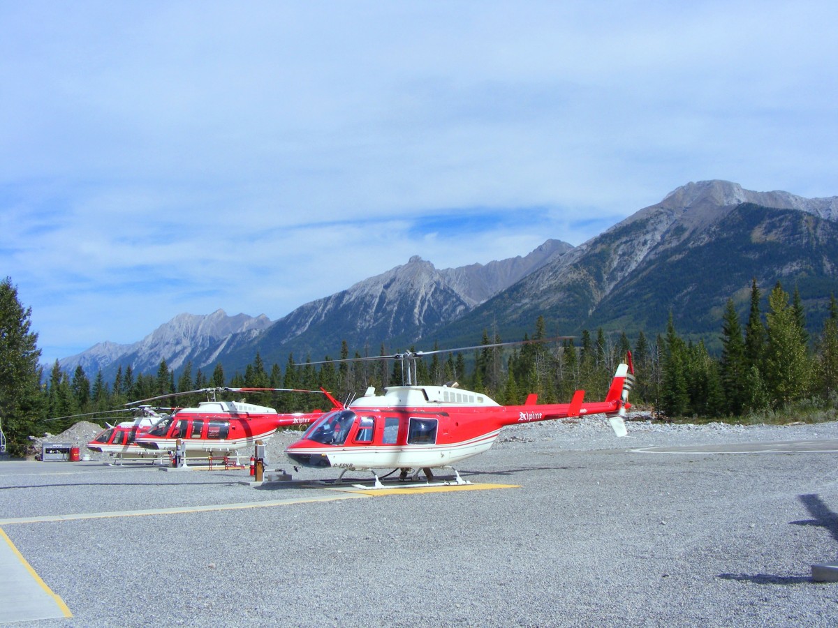 Bell 206-L, C-FSKR, Canmore Heliport, Canada ,2.9.2013