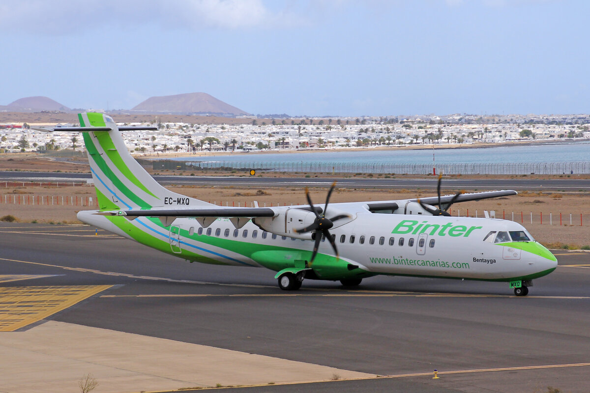 Binter Canarias, EC-MXQ, ATR 72-600, msn: 1490,  Bentayga , 02.Juni 2022, ACE Lanzarote, Spain.
