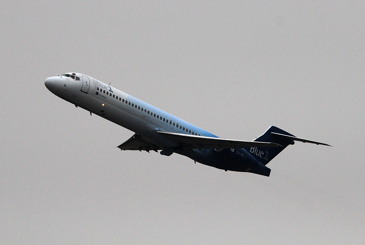 Blue 1 B 717-21S OH-BLJ beim Start in Dsseldorf am 10.03.2015