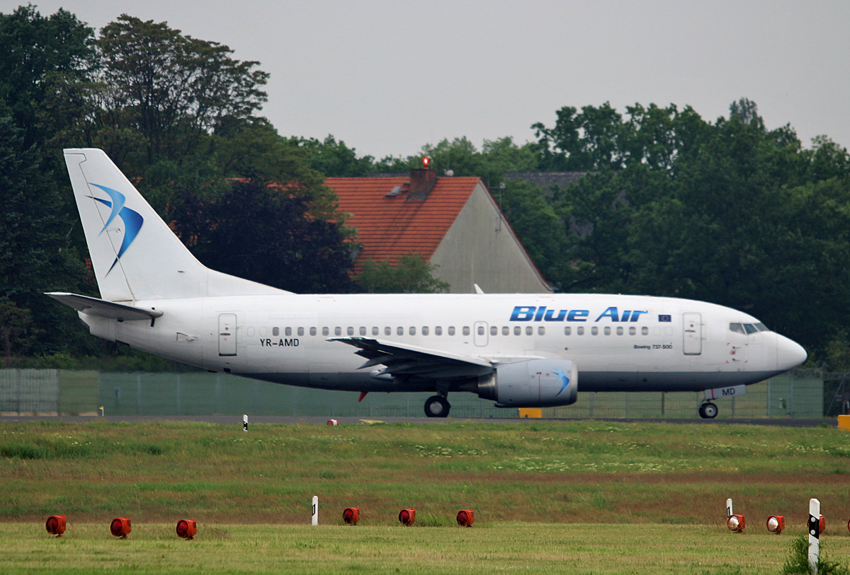 Blue Air, Boeing B 737-530, YR-AMD, TXL, 26.05.2017