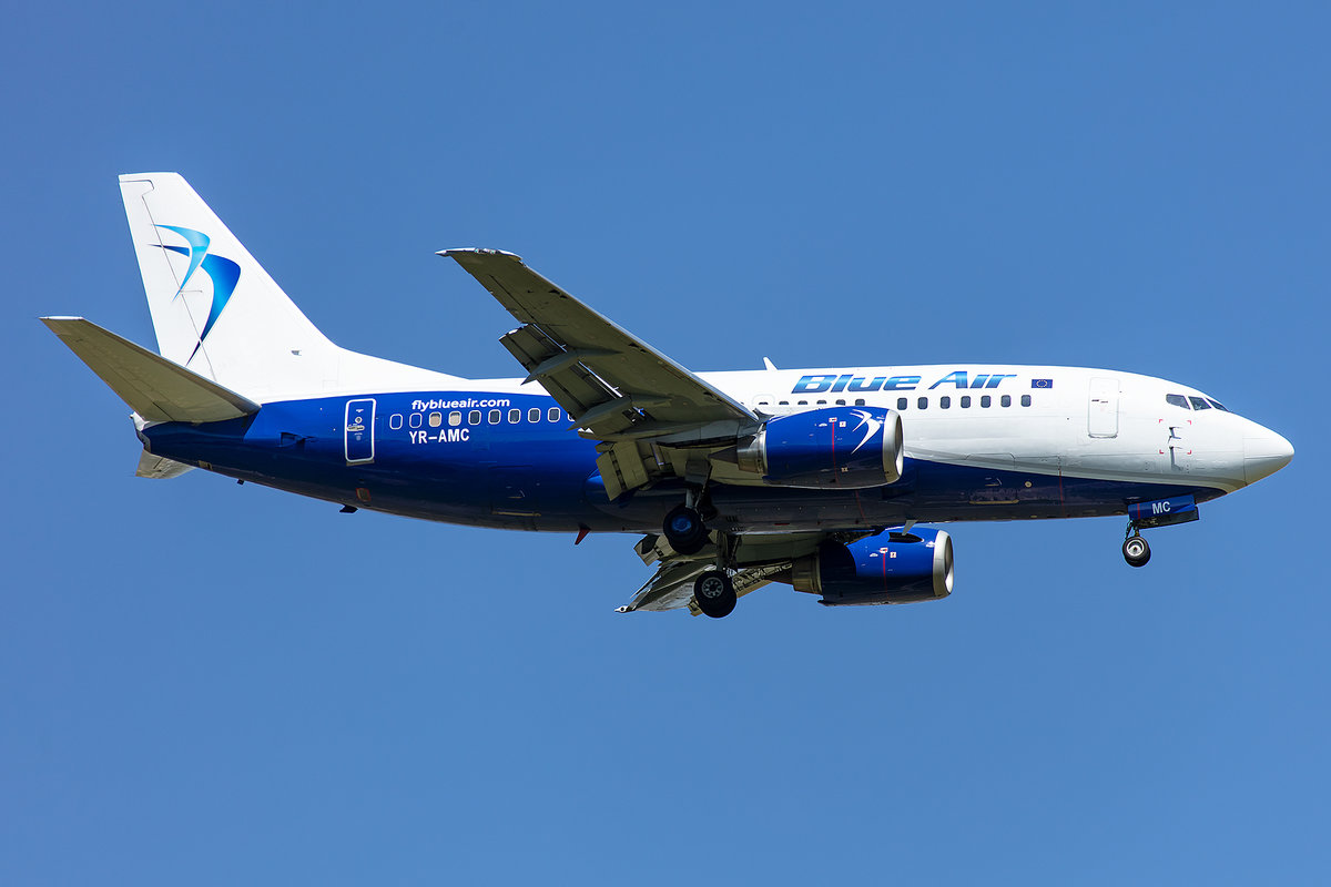 Blue Air, YR-AMC, Boeing, B737-530, 14.05.2019, CDG, Paris, France



