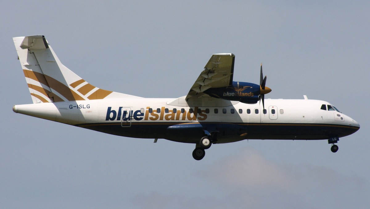 Blue Islands,D-ISLG,(c/n 019),ATR-42-320,17.05.2014,AMMS-EHAM,Amsterdam-Schiphol,Niederlande