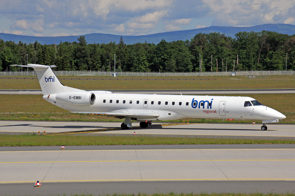 bmi Regional, G-EMBI, Embraer ERJ-145EU, 21.Mai 2017, FRA Frankfurt am Main, Germany.