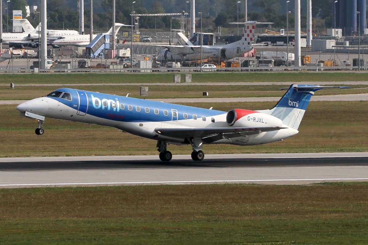bmi Regional, G-RJXL, Embraer, ERJ-135 ER, MUC-EDDM, München, 20.08.2018, Germany