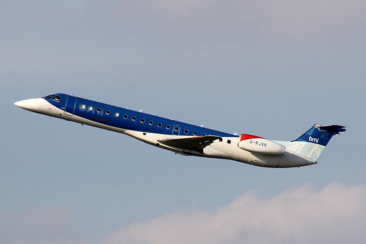 bmi regional, G-RJXR, Embraer ERJ-145EP, 25.September 2016, MUC München, Germany.