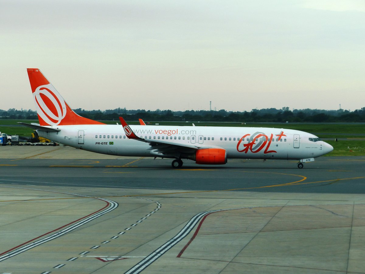 Boeing 737-800, PR-GTE, GOL Linhas Aereas, Buenos Aires Ezeiza Internatioal Airport (EZE), 15.1.2017