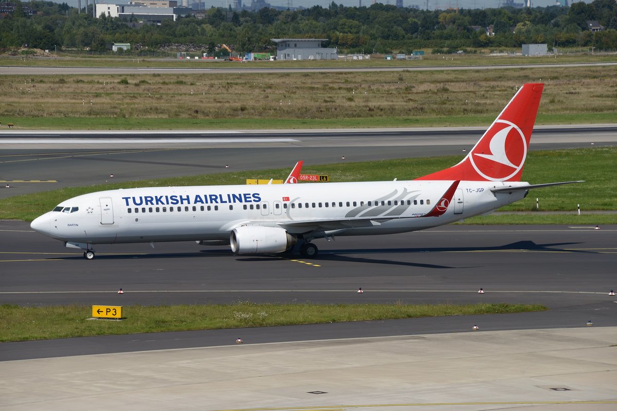 Boeing 737-8F2(W) - TK THY Turkish Airlines 'Bartın' - 34414 - TC-JGP - 17.08.2016 - EDDL