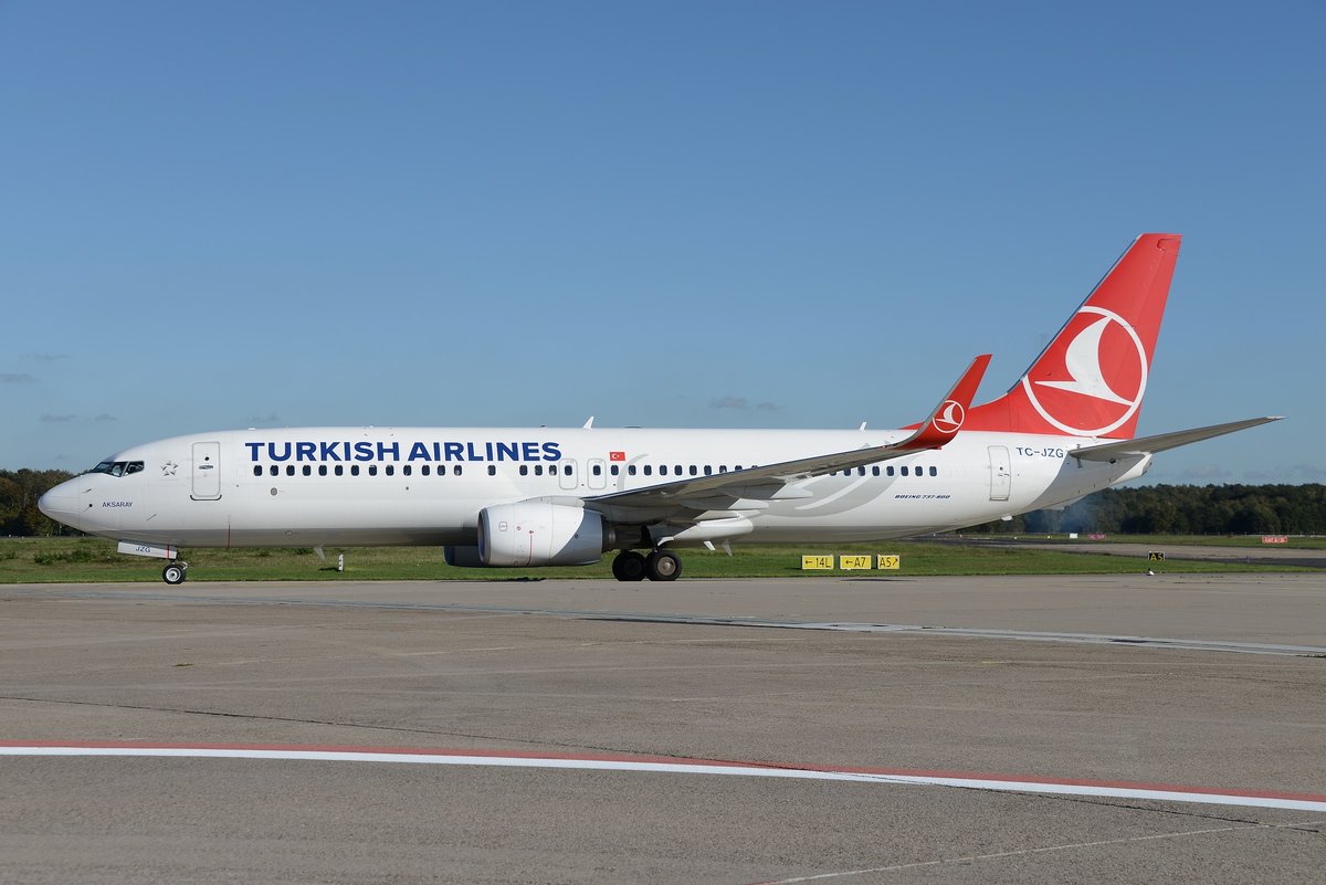Boeing 737-8F2(W) - TK THY Turkish Airlines 'Aksaray' - 60028 - TC-JZG - 14.10.2017 - EDDK