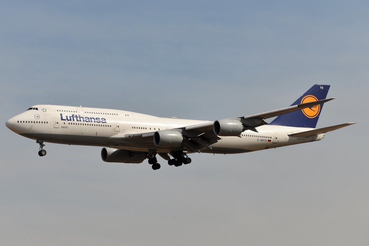 Boeing 747-830 - LH DLH Lufthansa 'Niedersachsen' - 37838 - D-ABYN - 22.07.2019 - FRA