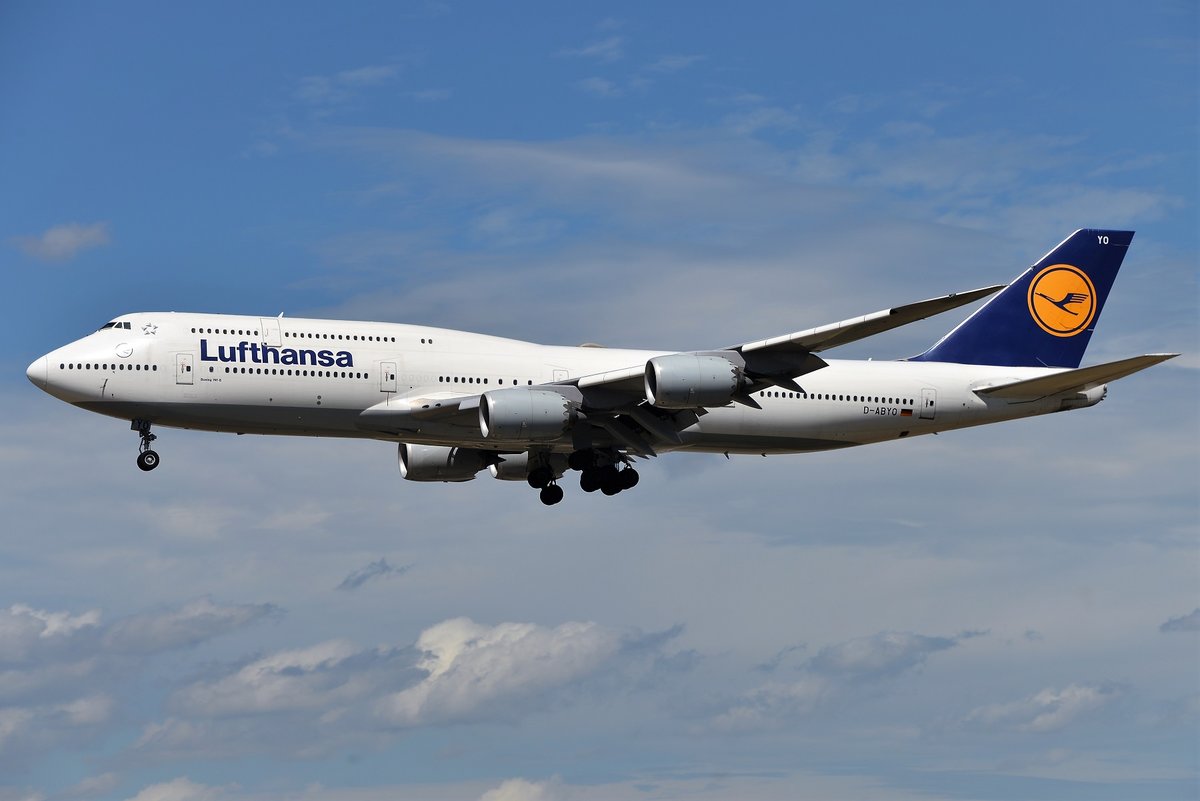 Boeing 747-830 - LH DLH Lufthansa 'Saarland' - 37841 - D-ABYO - 11.08.2019 - FRA