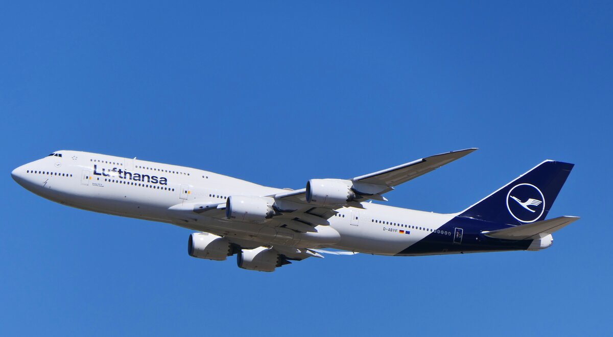 Boeing 747-830  Sachsen-Anhalt  der Lufthansa (D-ABYF) startet am 06.08.2026 in Frankfurt als LH430 nach Chicago (ORD).