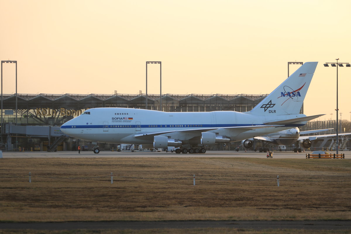 Boeing 747SP, N747NA, NASA DLR SOFIA, Köln-Bonn 24.2.21