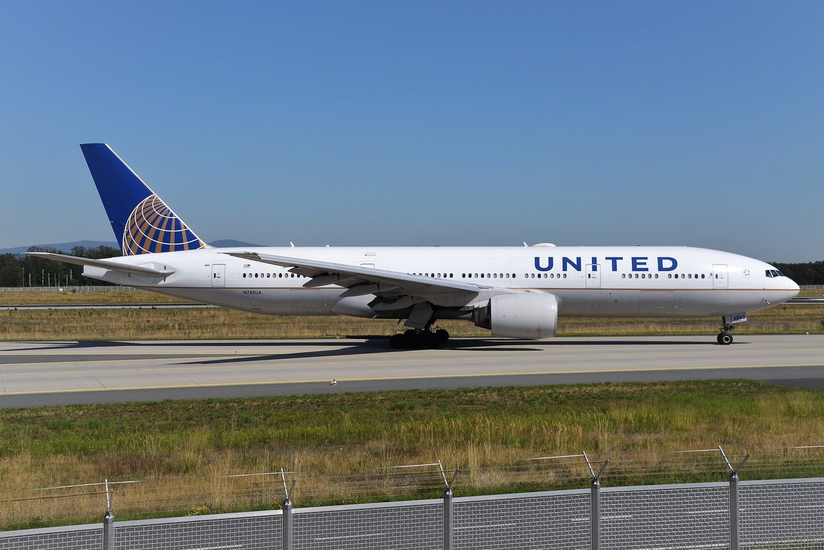 Boeing 777-222ER - UA UAL United Airlines - 26954 - N785UA - 23.08.2019 - FRA