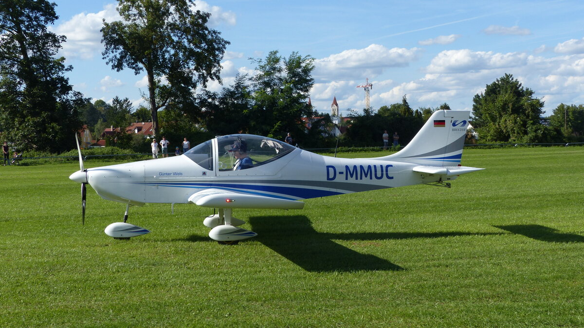 Breezzer B 600, D-MMUC, Flugplatz Moosburg auf der Kippe (EDPI), 9.9.2023