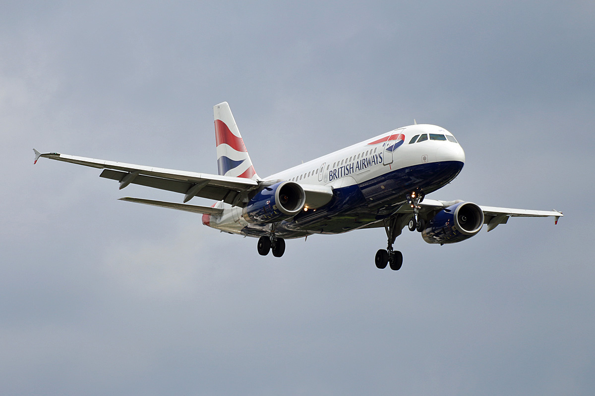 British Airways, Airbus A 319-131, G-EUPA, TXL, 17.07.2020