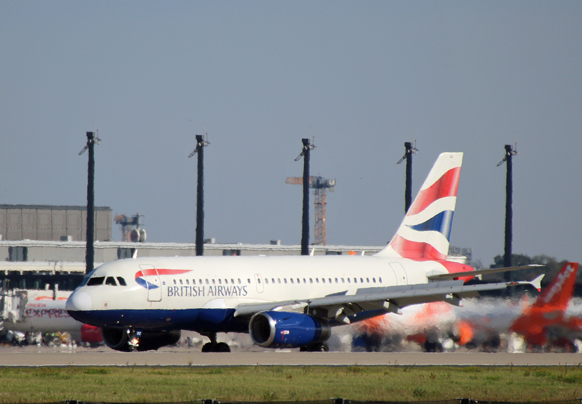 British Airways, Airbus A 319-131, G-EUOC, BER, 02.10.2021