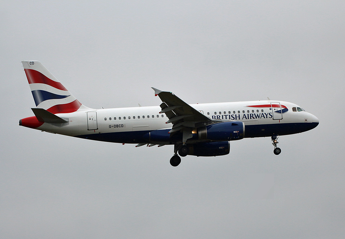 British Airways, Airbus A 319-131, G-DBCD, BER, 30.12.2021