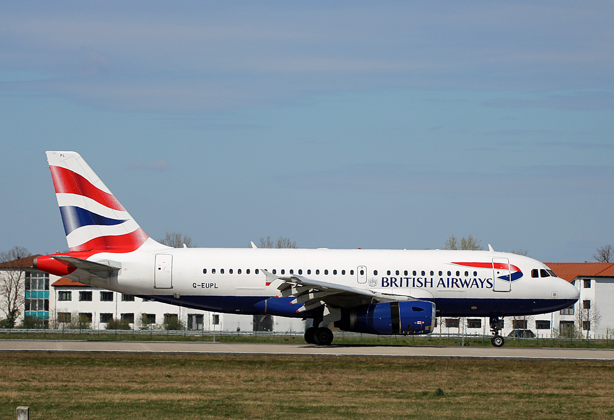 British Airways, Airbus A 319-131, G-EUPL, BER, 17.04.2022