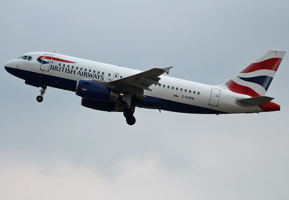 British Airways, Airbus A 319-131, G-EUPN, BER, 19.08.2022