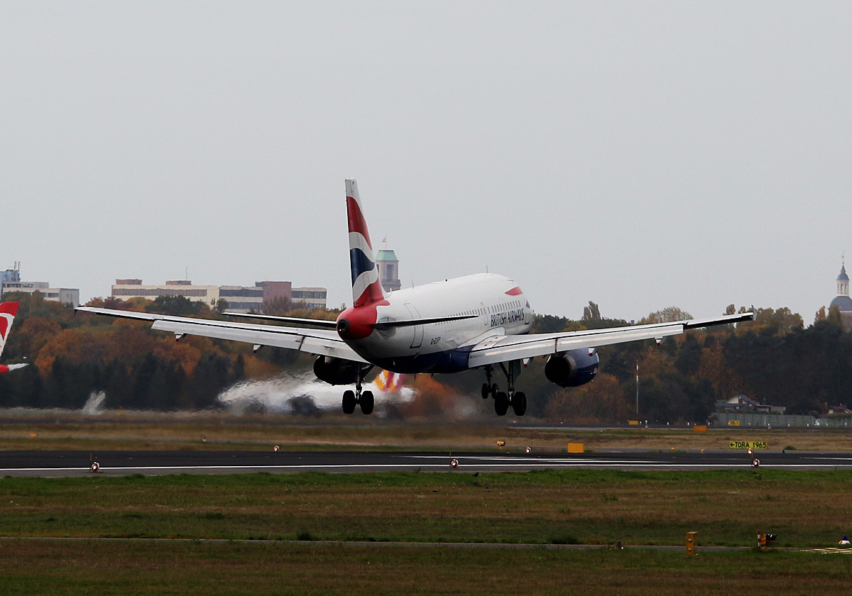 British Airways, Airbus A 319-131, G-EUPP, TXL, 29.10.2016