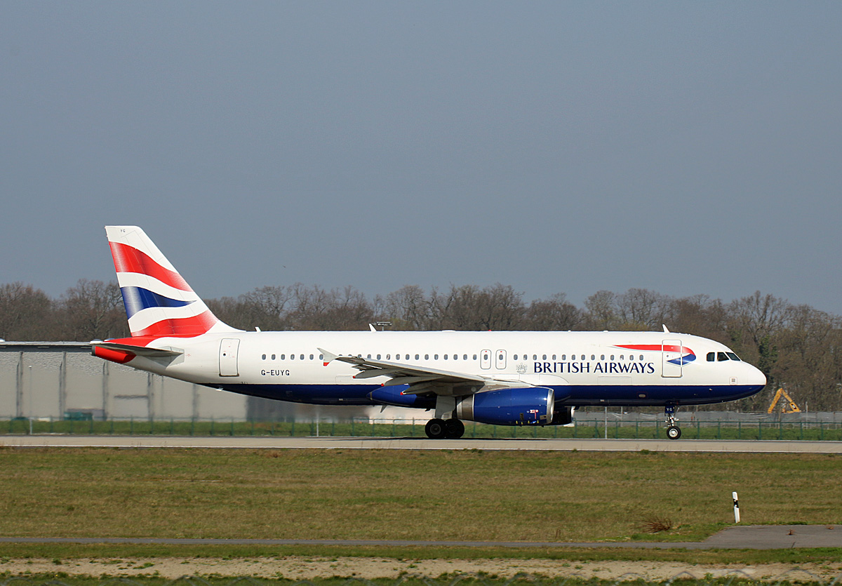 British Airways, Airbus A 320-232, G-EUYG, BER, 10.04.2023