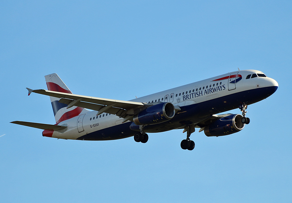 British Airways, Airbus A 320-232, G-EUUI, BER, 10.02.2024