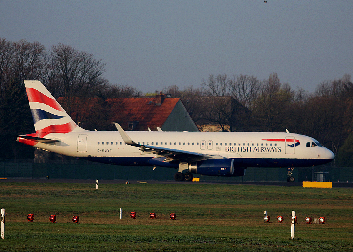 British Airways, Airbus A 320-232, G-EUYY, TXL, 09.04.2016