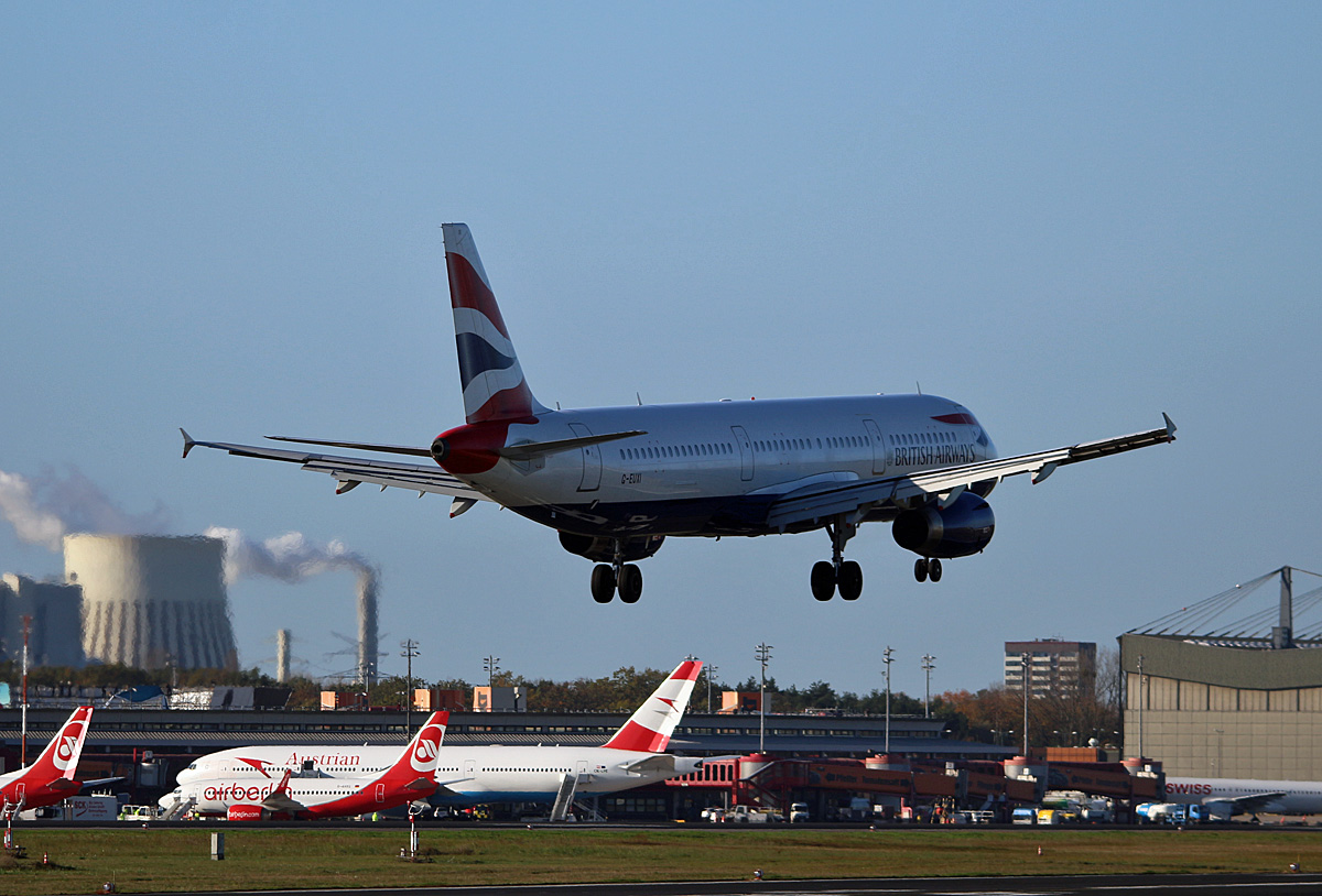 British Airways, Airbus A 321-131, G-EUXI, TXL, 30.10.2017