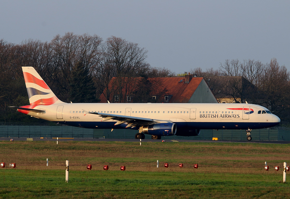 British Airways, Airbus A 321-231, G-EUXL, TXL, 02.04.2017