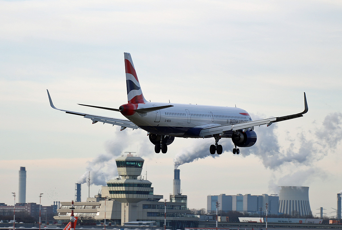 British Airways, Airbus A 321-251NX, G-NEOS, TXL, 29.12.2019