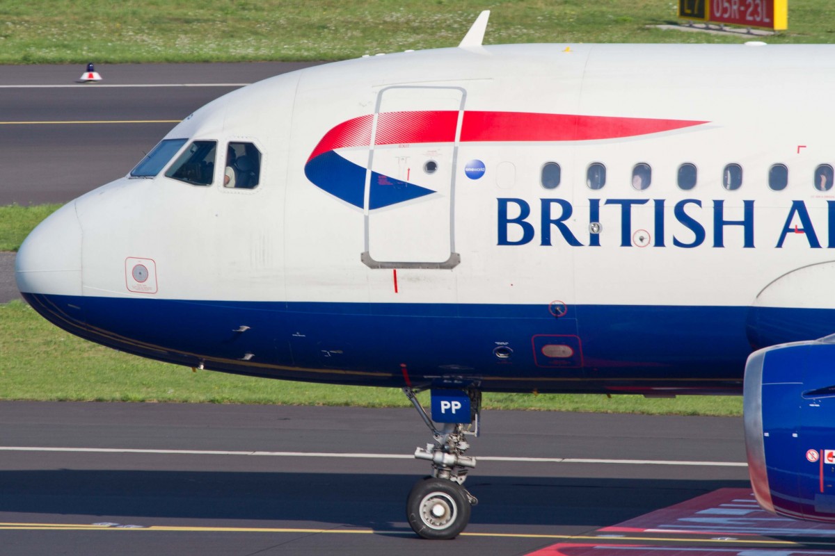 British Airways (BA-BAW), G-EUPP, Airbus, A 319-131 (Bug/Nose), 22.08.2015, DUS-EDDL, Düsseldorf, Germany 