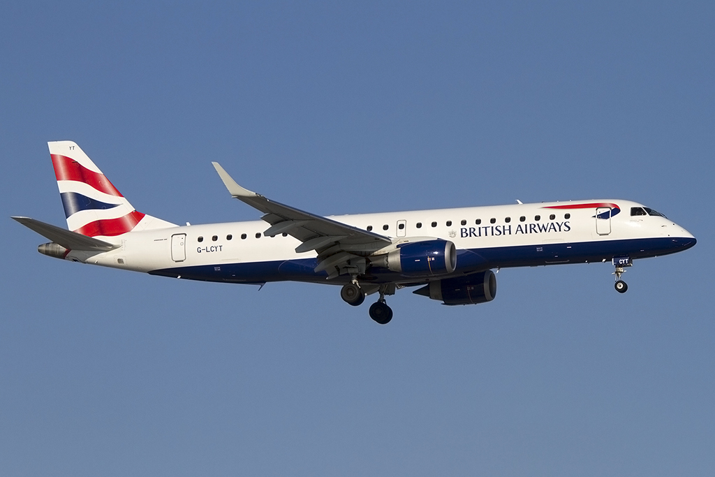 British Airways - CityFleyer, G-LCYT, Embraer, ERJ-190SR, 10.02.2015, ZRH, Zürich, Switzerland



