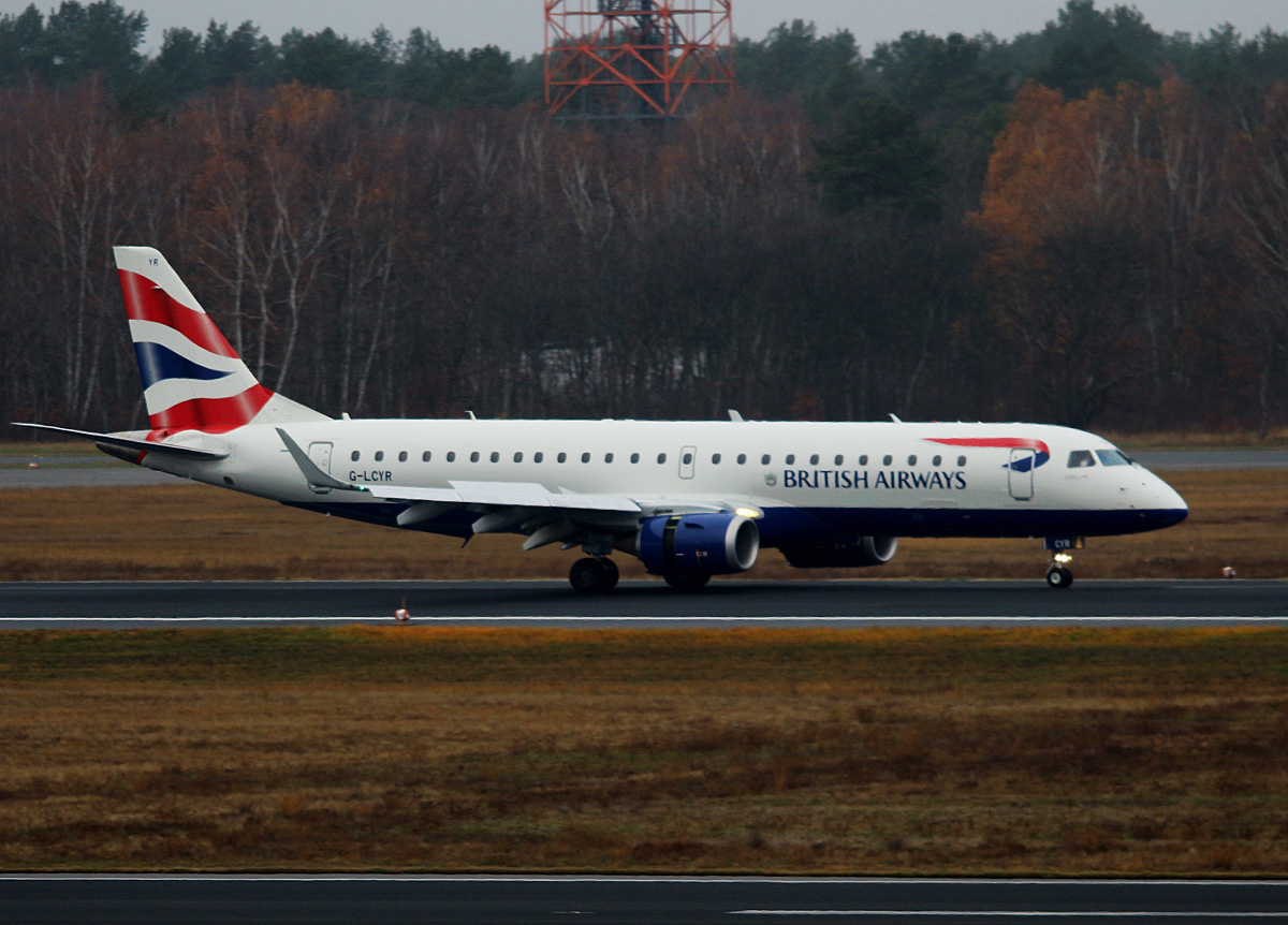 British Airways CityFlyer, ERJ-190-100SR, TXL, 25.11.2016