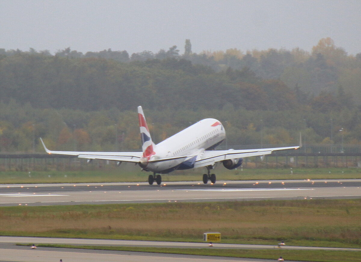 British Airways, ERJ-190-100SR, BER, 10.10.2025