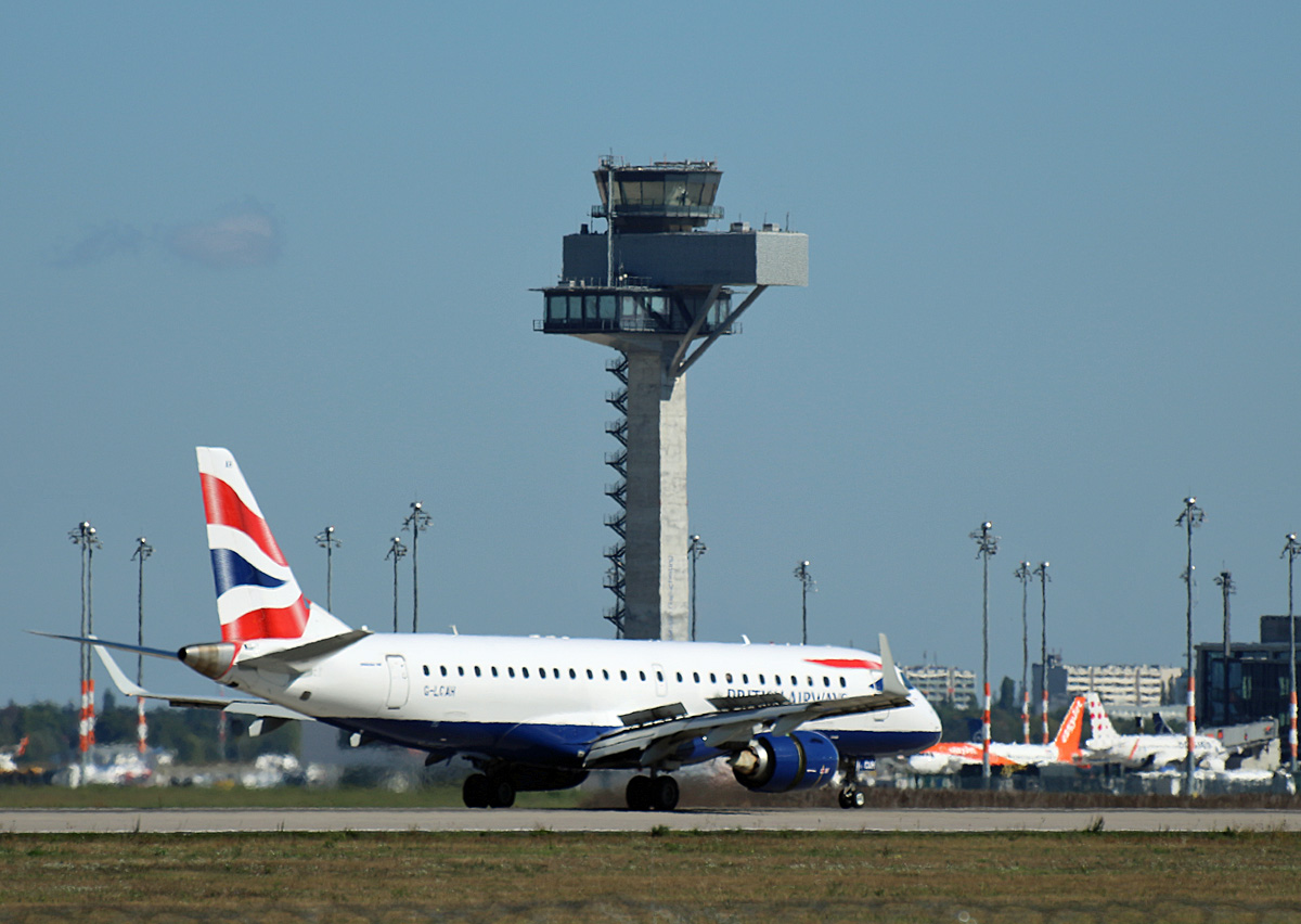 British Airways, ERJ-190-100SR, G-LCAH, BER, 02.09.2022