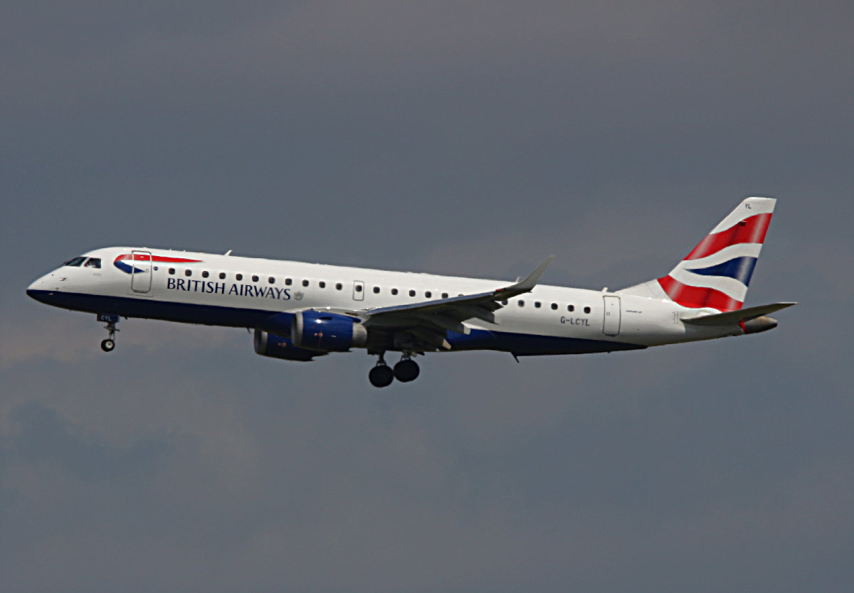 British Airways, ERJ-190-100SR, G-LCYL, BER, 08.06.2026