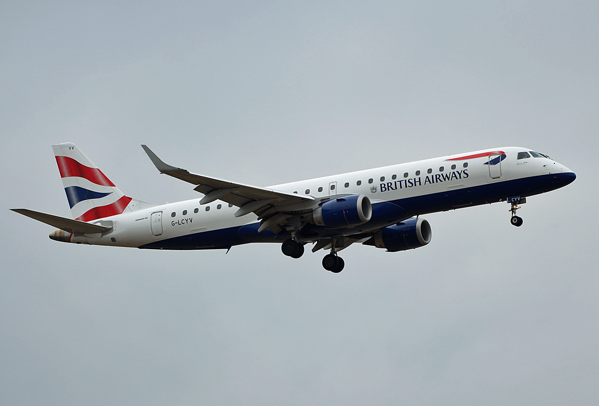 British Airways, ERJ-190-100SR, G-LCYV, BER, 19.08.2022