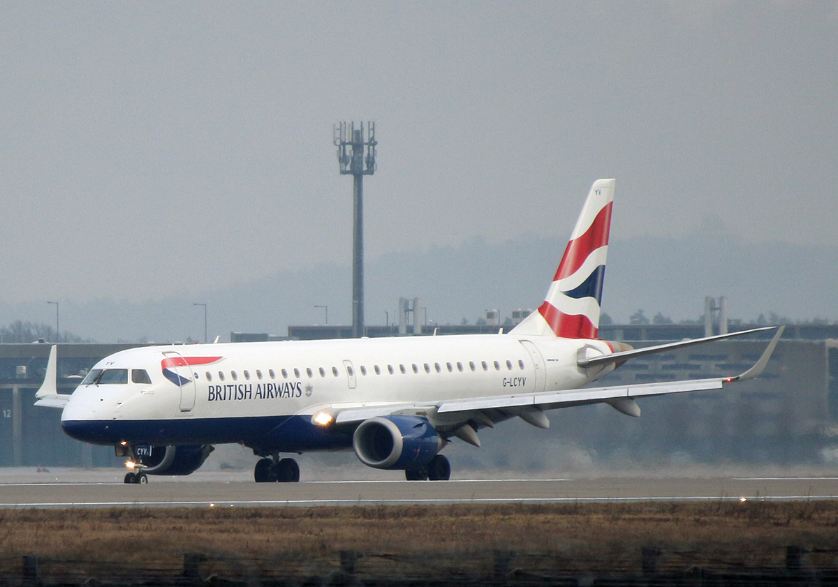 British Airways, ERJ-190-100SR, G-LCYV, BER, 10.02.2024