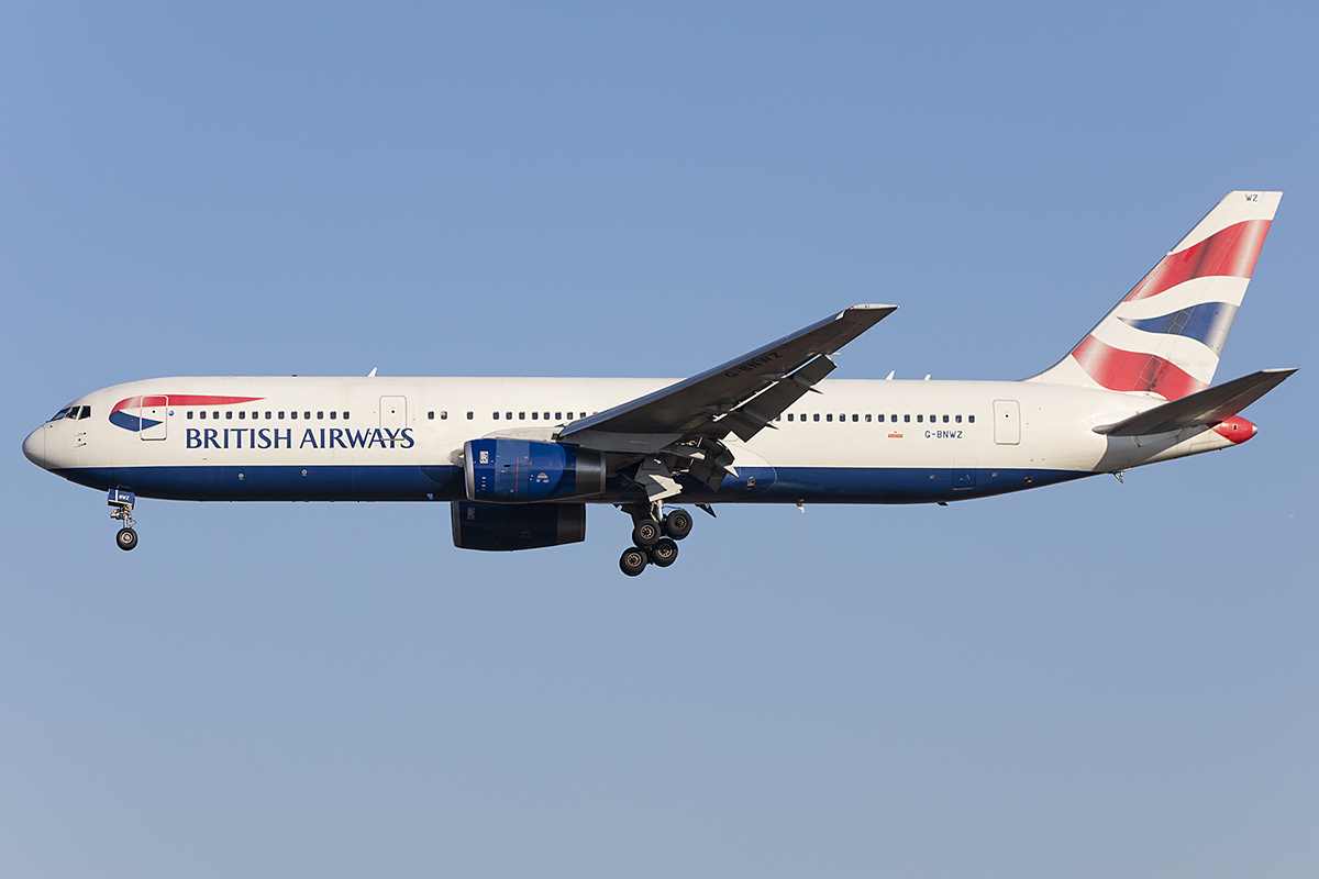 British Airways, G-BNWZ, Boeing, B767-336ER, 14.10.2018, FRA, Frankfurt, Germany 



