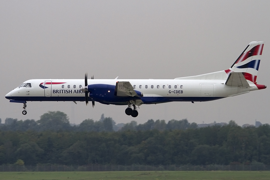 British Airways, G-CDEB, Saab, 2000, 08.10.2013, DUS, Düsseldorf, Germany


