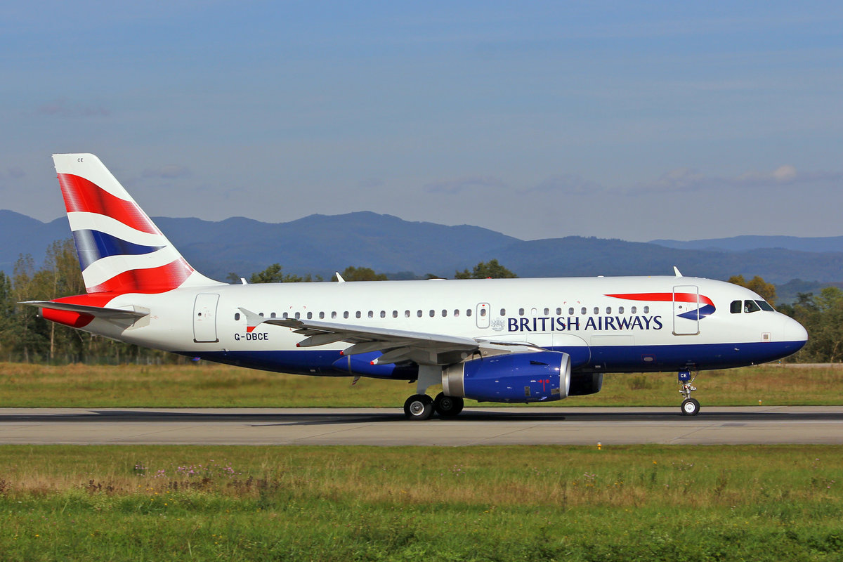 British Airways, G-DBCE, Airbus A319-131, msn: 2429, 20.September 2012, BSL Basel, Switzerland.