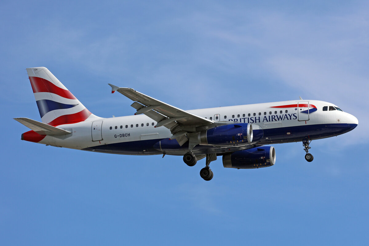 British Airways, G-DBCH, Airbus A319-131, msn: 2697, 06.Juli 2023, LHR London Heathrow, United Kingdom.