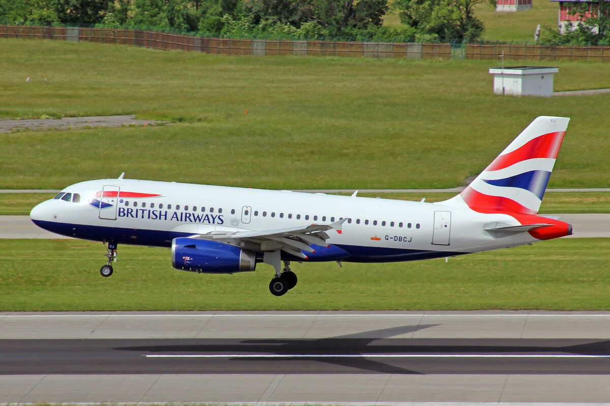 British Airways, G-DBCJ, Airbus A319-131, msn: 2981, 23.Mai 2022, ZRH Zürich, Switzerland.