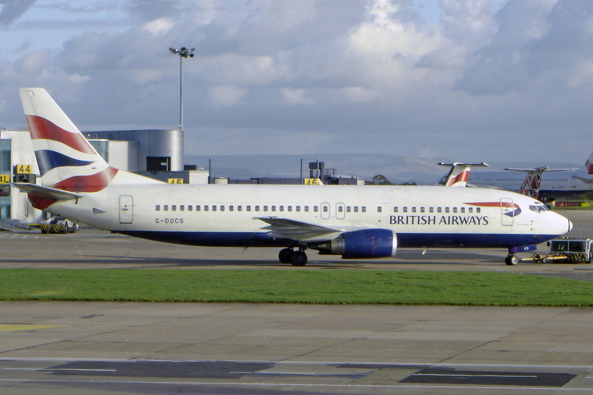 British Airways, G-DOCS, Boeing 737-436, msn: 25852/2390, 15.November 2005, MAN Manchester, United Kingdom.