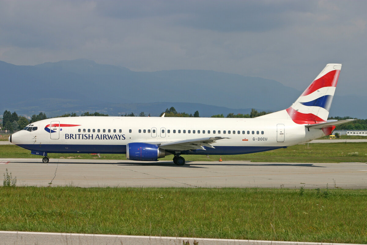 British Airways, G-DOCU, Boeing 737-436, msn: 25854/2417, 01.September 2007, GVA Genève, Switzerland.