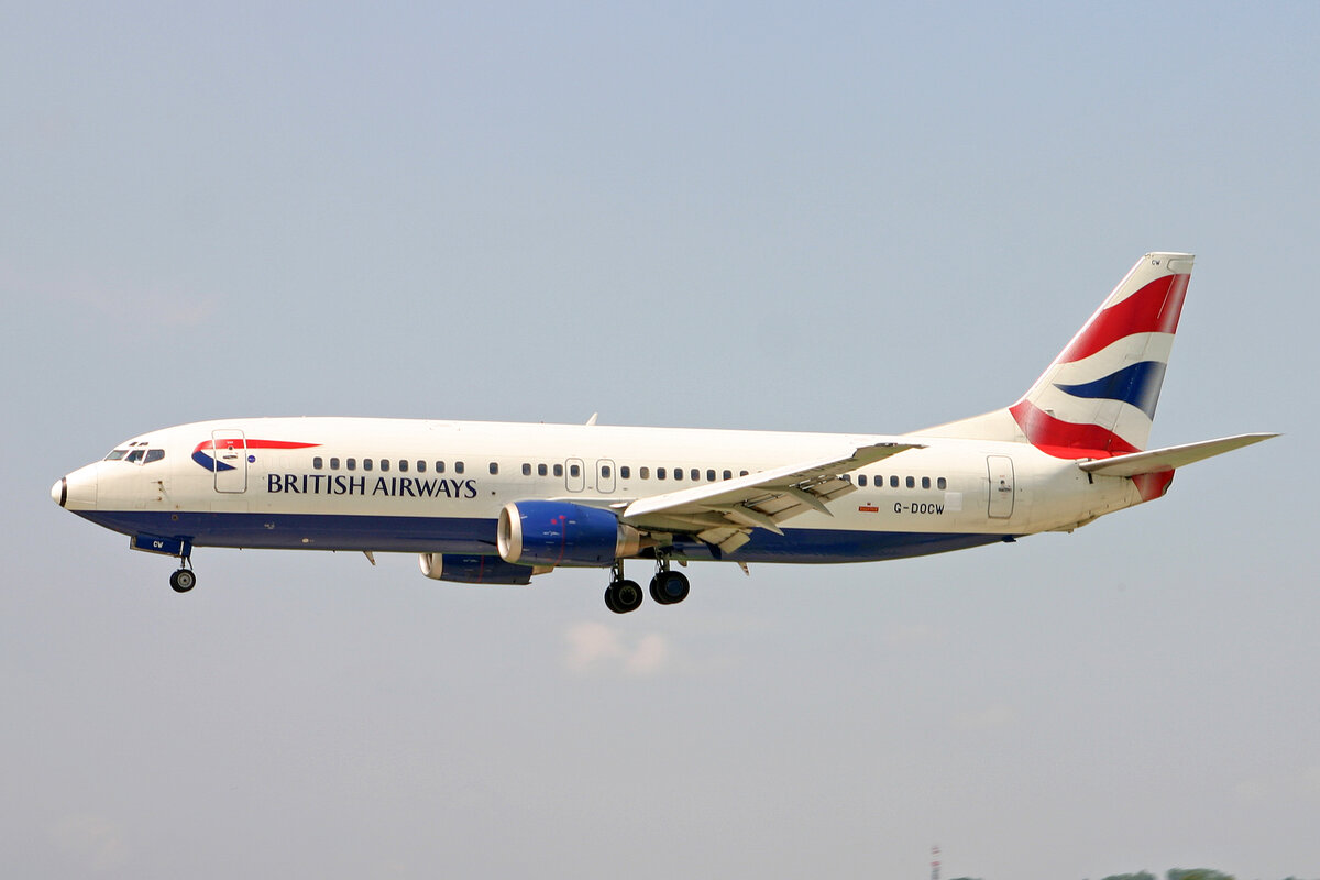 British Airways, G-DOCW, Boeing B737-436, msn: 25856/2422, 09.Juni 2008, ZRH Zürich, Switzerland.