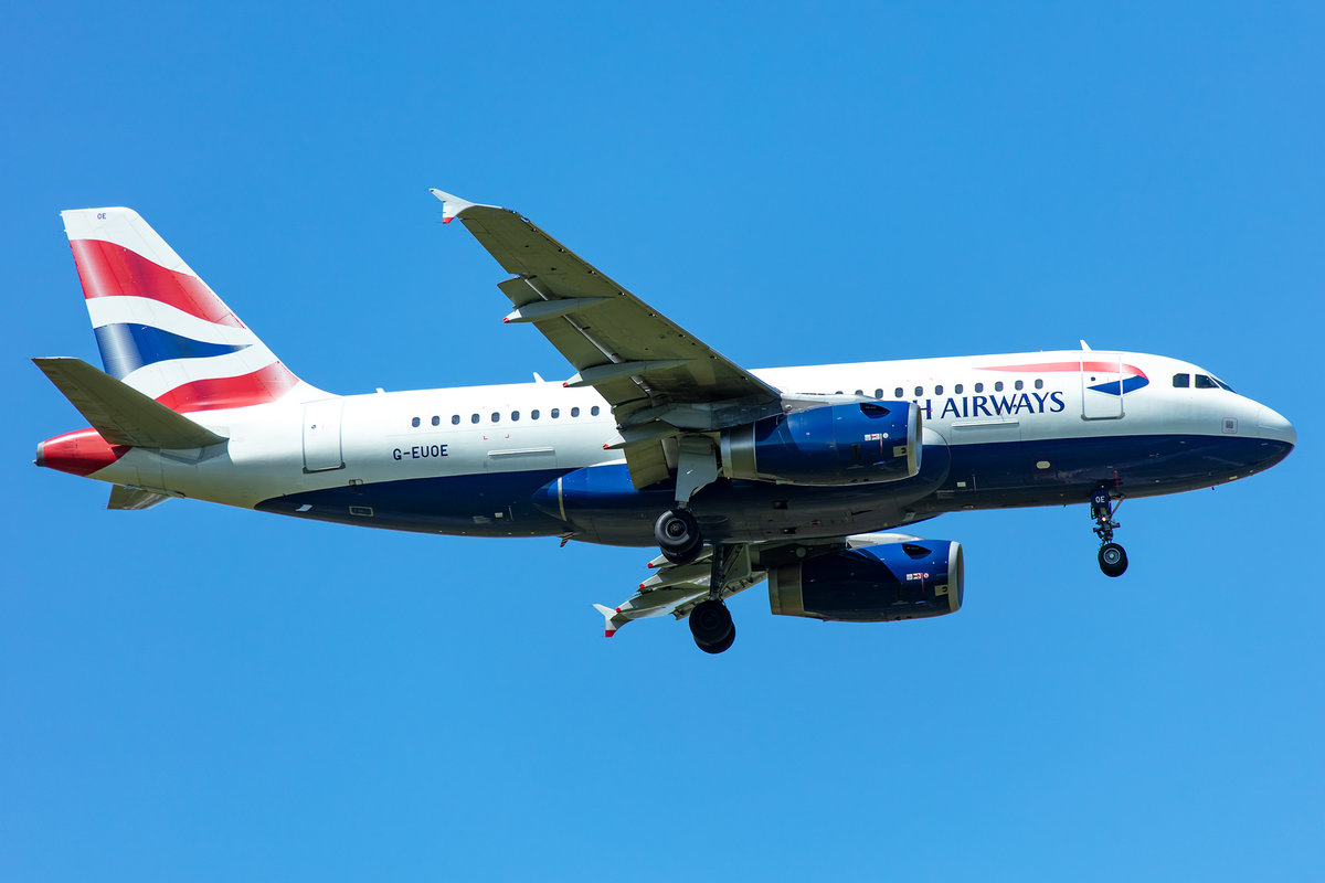 British Airways, G-EUOE, Airbus, A319-131, 13.05.2019, CDG, Paris, France



