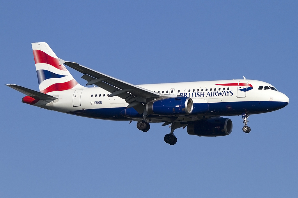 British Airways, G-EUOE, Airbus, A319-131, 03.09.2014, DUS, Duesseldorf, Germany 



